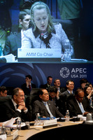 Secretary Clinton during APEC Ministerial  meeting