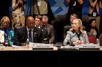 Secretary Clinton during APEC Ministerial  meeting